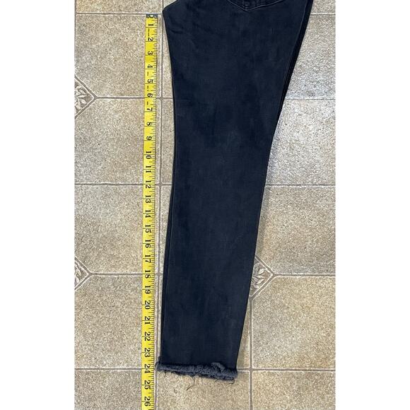 Madewell 10” High Rise Skinny Jeans Button Fly Size 27P Women’s Black Denim - Picture 5 of 13